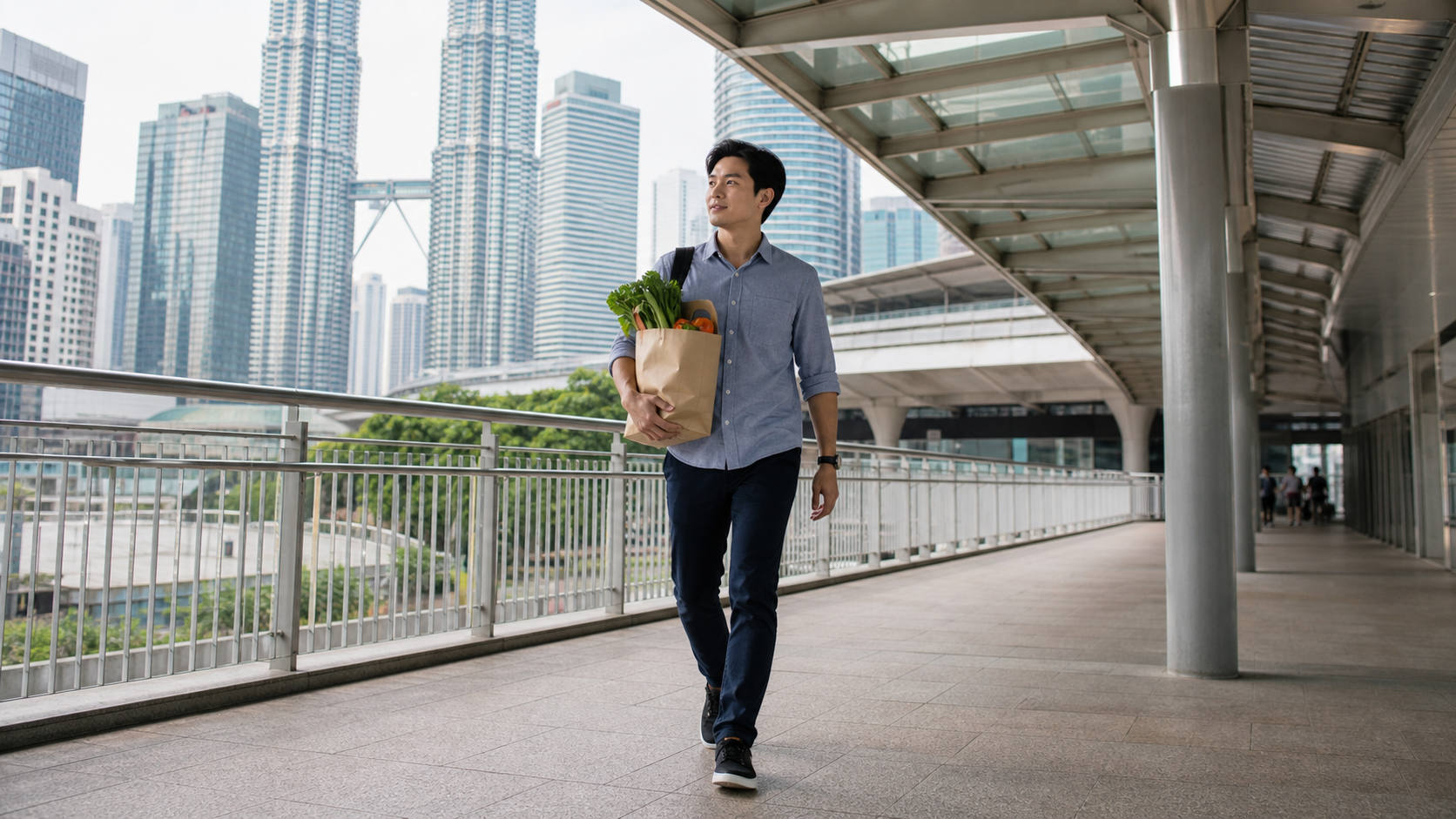 住在 KLCC 可以不买车吗？步行、捷运与日常生活实测框架：主题场景实拍风格图片 1