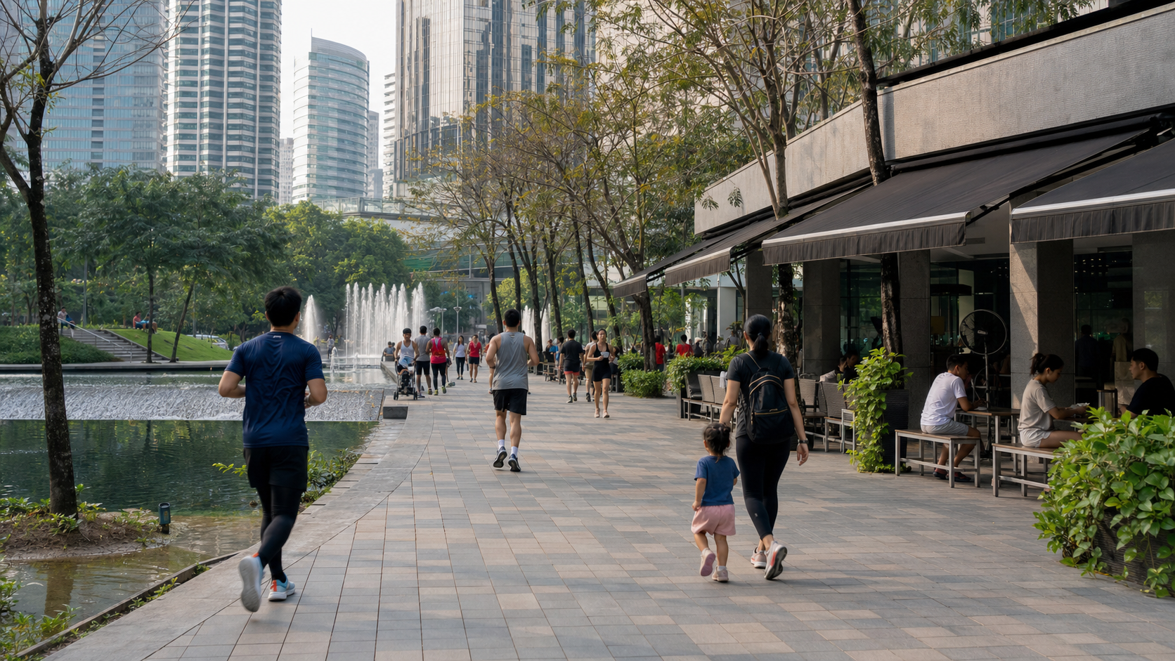 KLCC 日常生活圈：超市、餐饮、医疗与周末活动怎么评估：主题场景实拍风格图片 2
