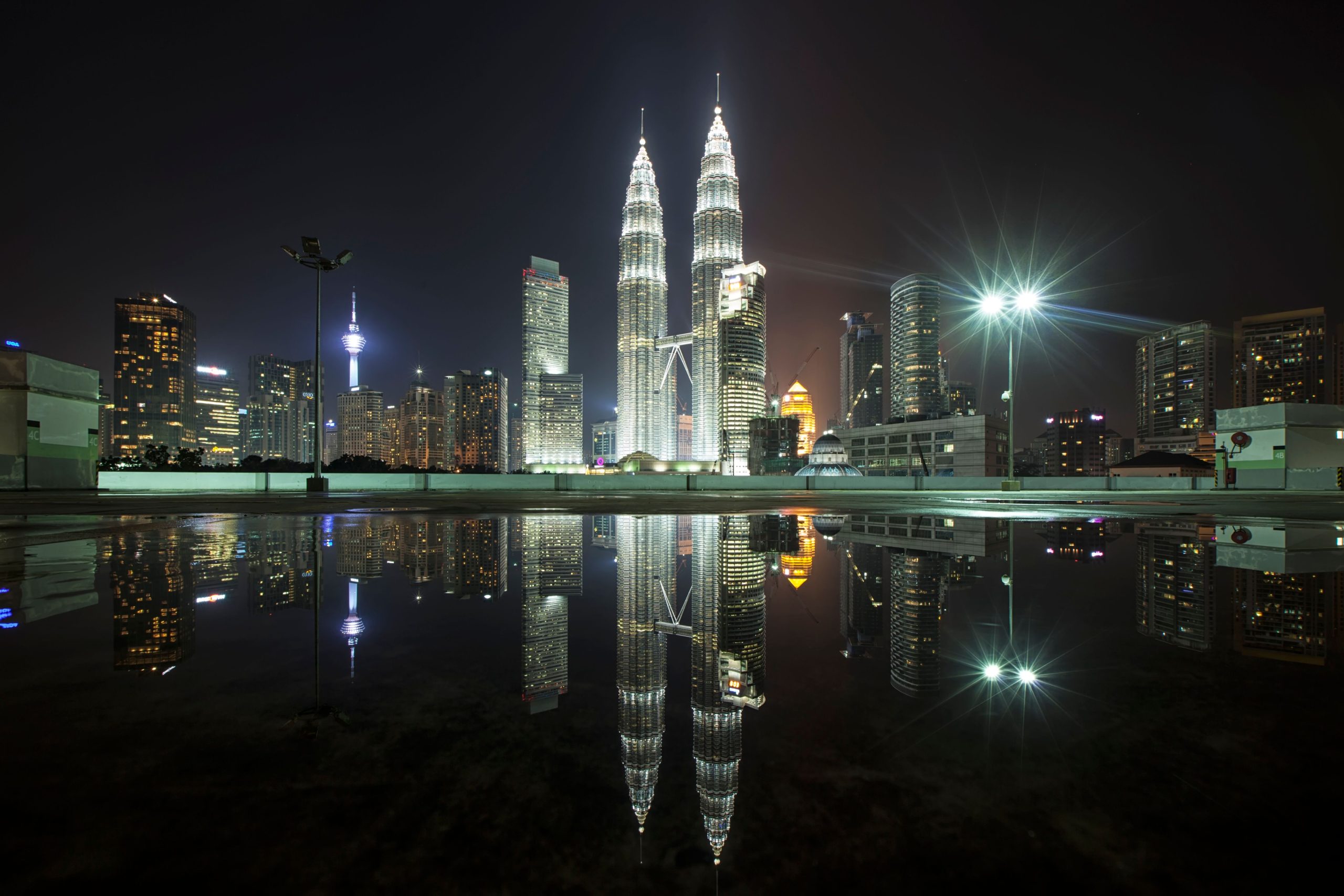 吉隆坡 KLCC 双子塔夜景
